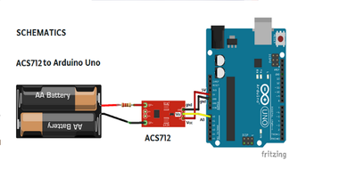 ACS712 connection to Arduino