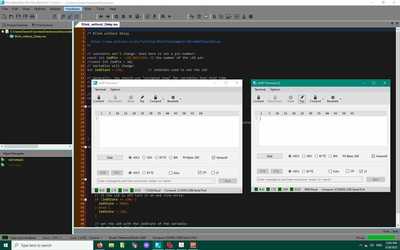 Programino Screenshot   Two Serial Monitors
